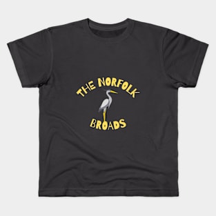 The Norfolk Broads - Heron Kids T-Shirt